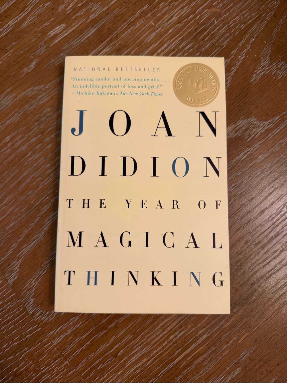 THE YEAR OF MAGICAL THINKING BY JOAN DIDION PAPERBACK